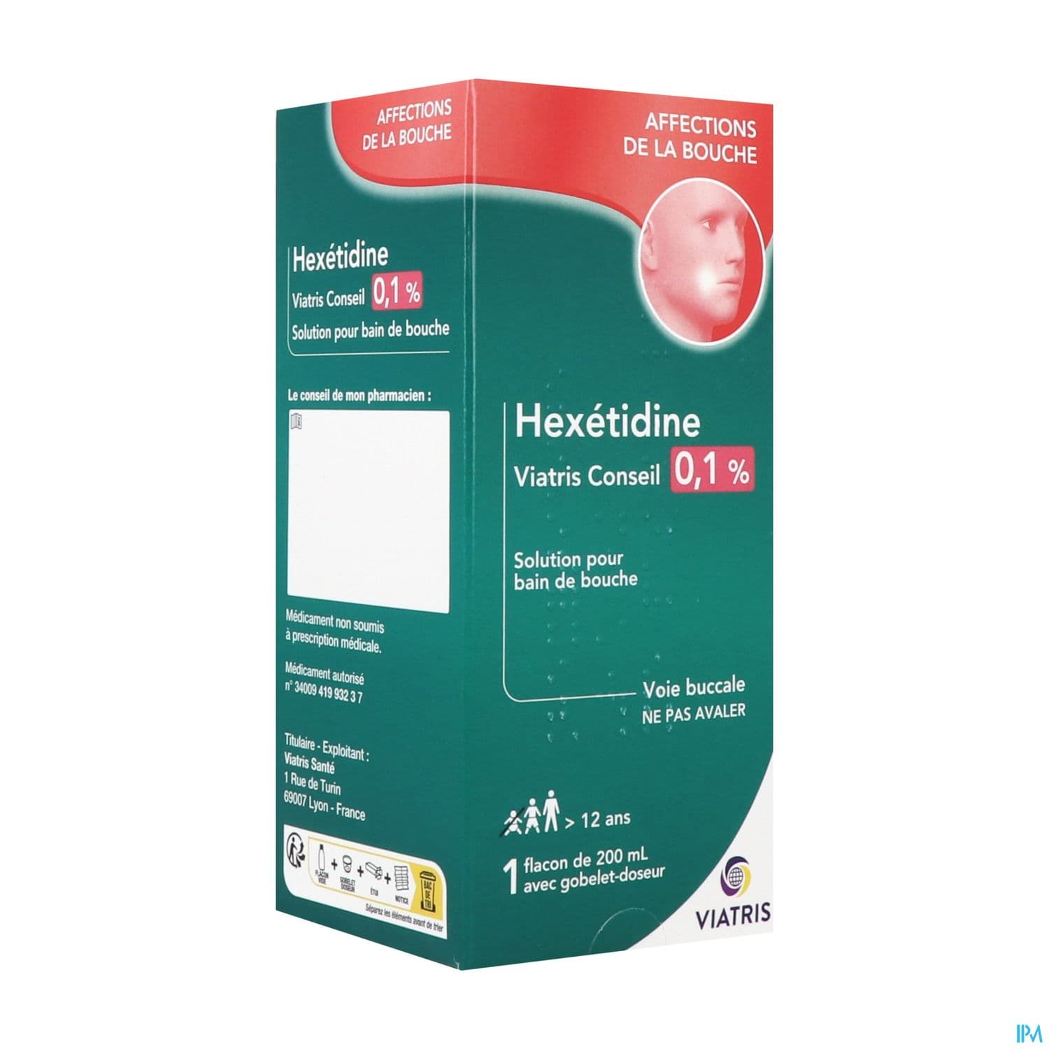 HEXETIDINE 0,1% VTS CONS FL 200ML