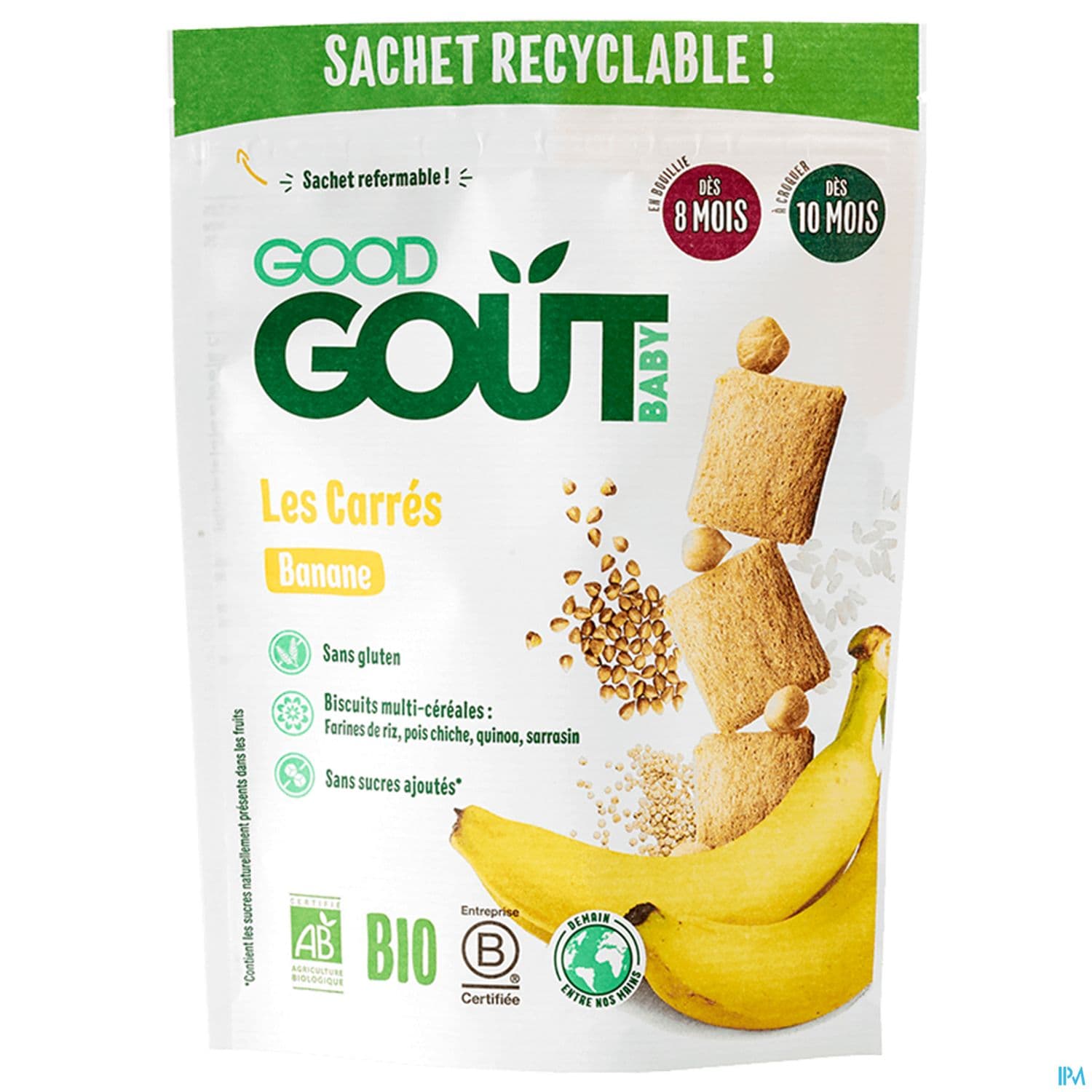 GOODGOUT CARRES BANANE 50G