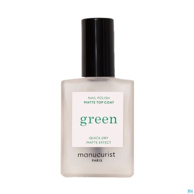 MANUCURIST GREEN TOP COAT MAT 15ML