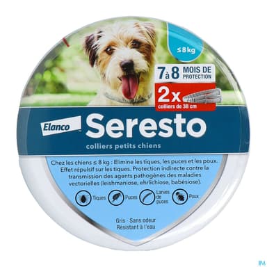 COLLIER SERESTO A/PARA PT CHIEN X2