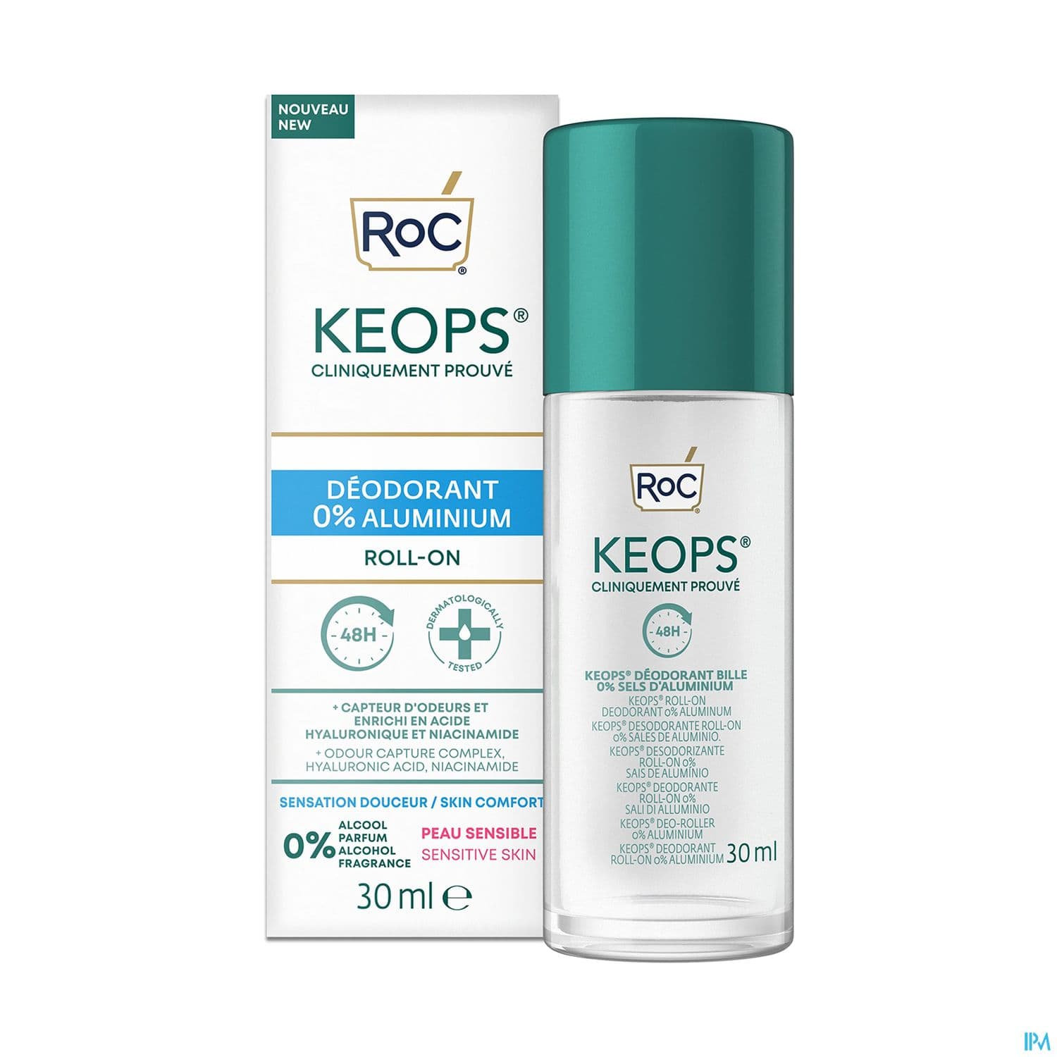 KEOPS DEOD 0% ALU ROLL-ON 30ML — Pharmacie Palm Beach