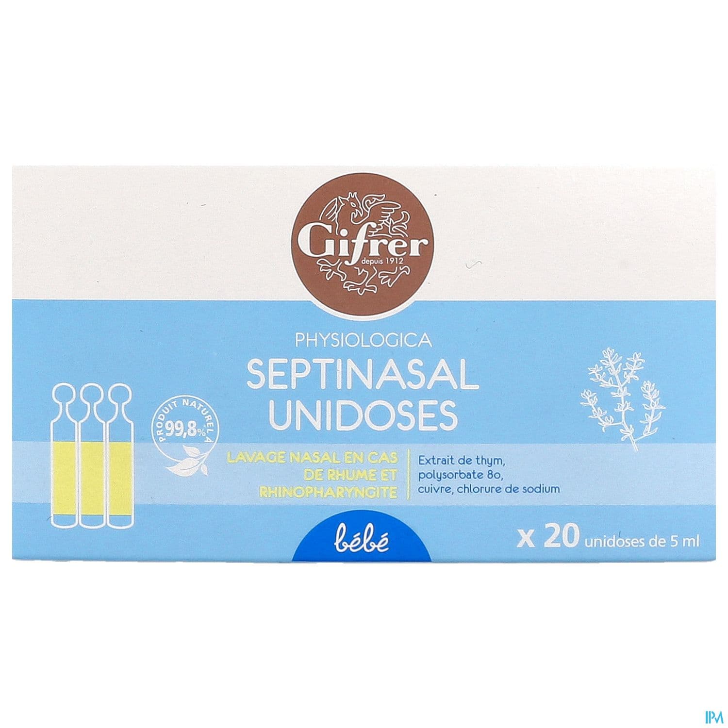 Gifrer Septinasal Bebe Unidoses 5ml X20