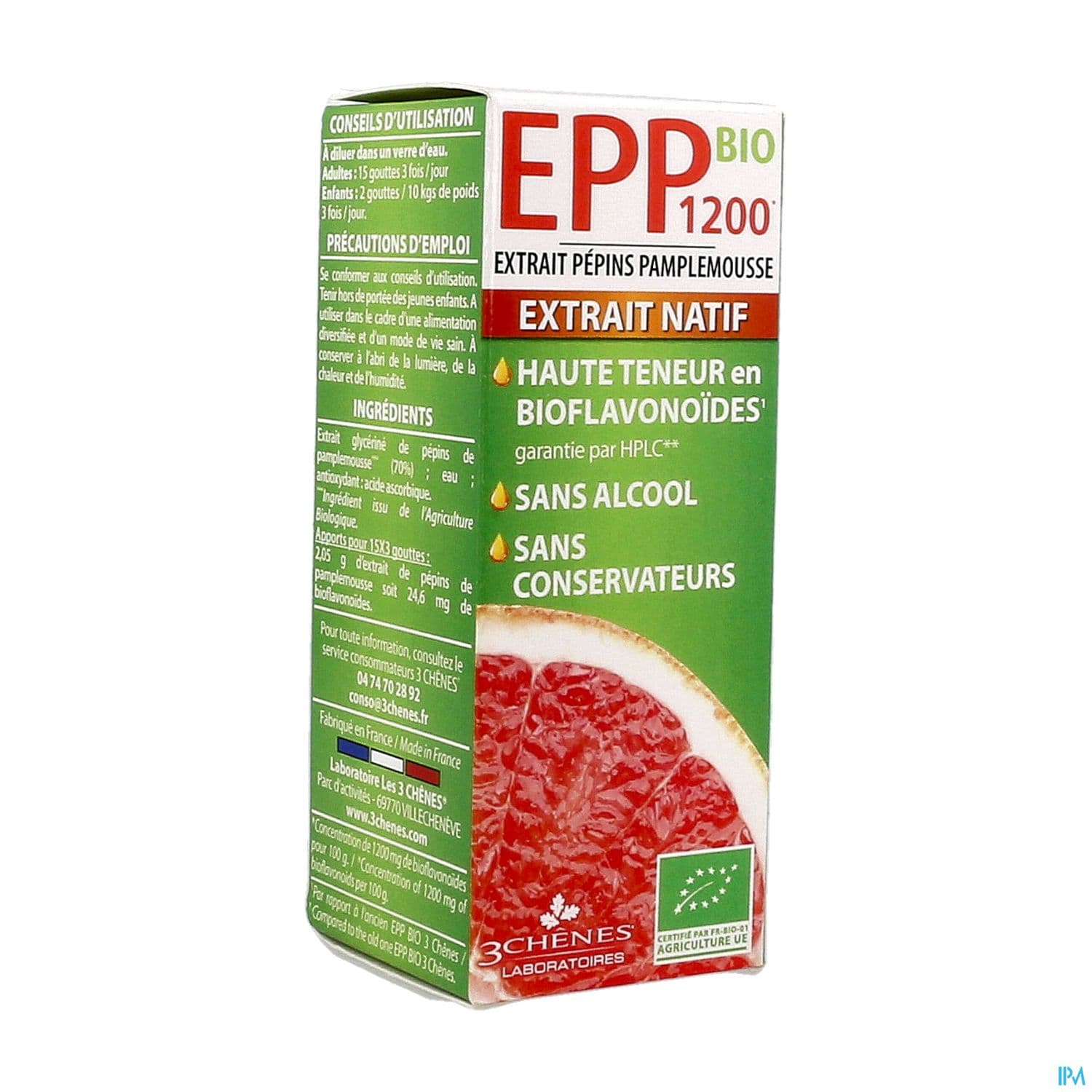 3 CHENES EPP1200 BIO GTT BUV 50ML