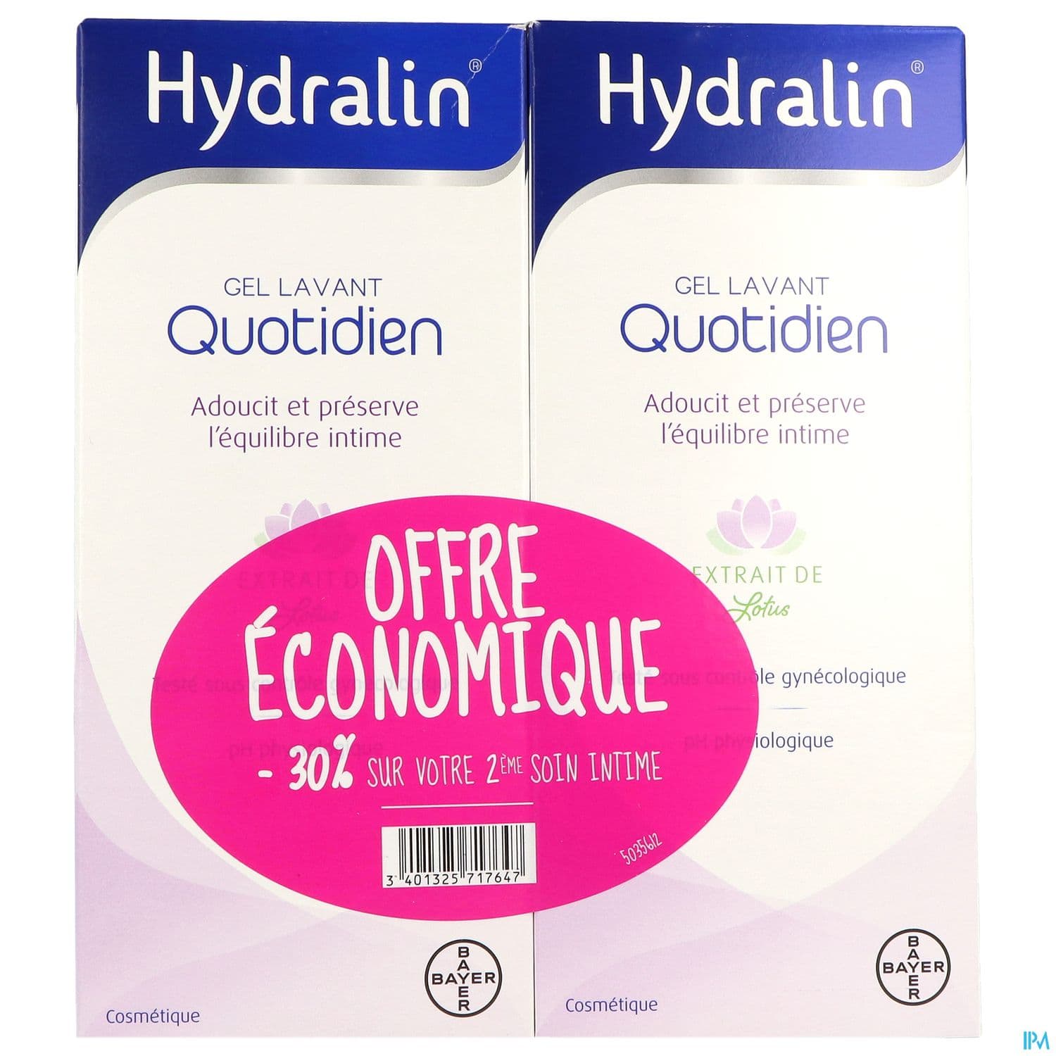 HYDRALIN QUOTIDIEN GEL LAV 400MLX2