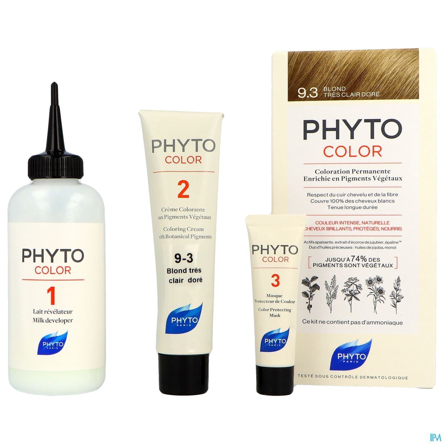 PHYTO COLOR 9,3 BLOND TR CLAIR DOR