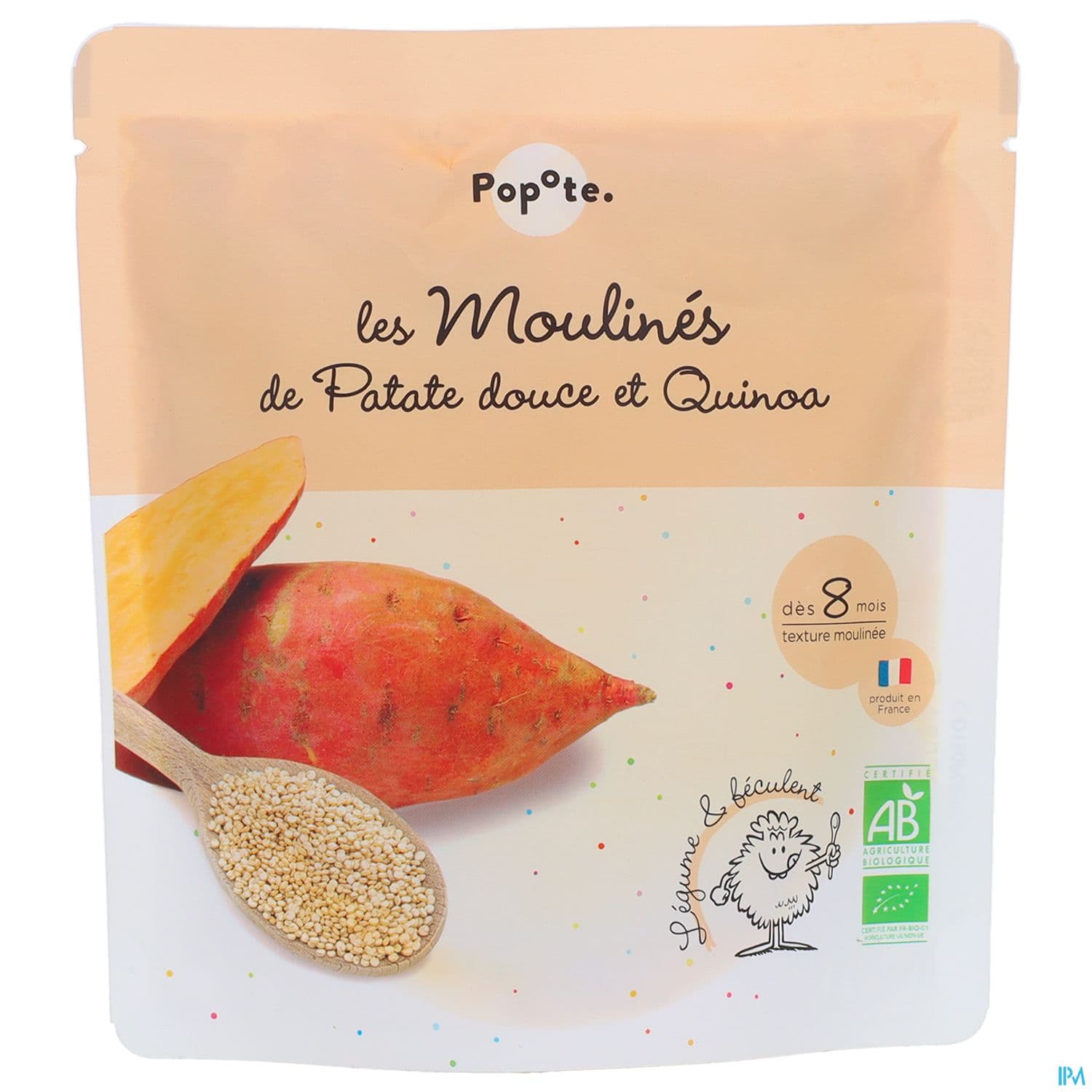 Popote Les Moulines Patate Douce Quinoa 180g