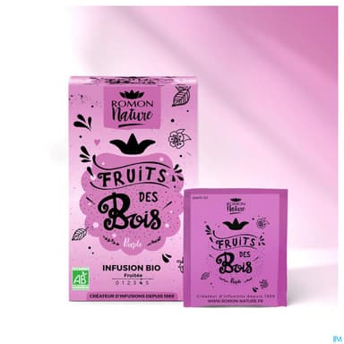 Romon Nature Tisane Plaisir Fruits Bois Bio Infusette 1g8 16