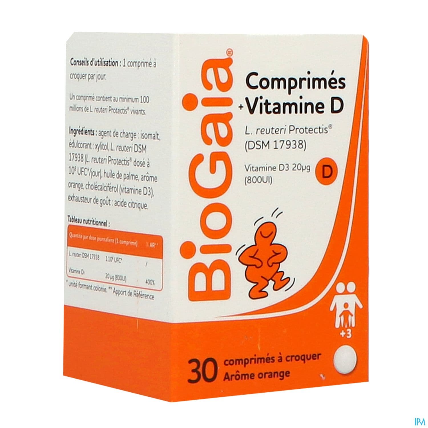 Biogaia Vitamine D Orange Comprime A Croquer 30