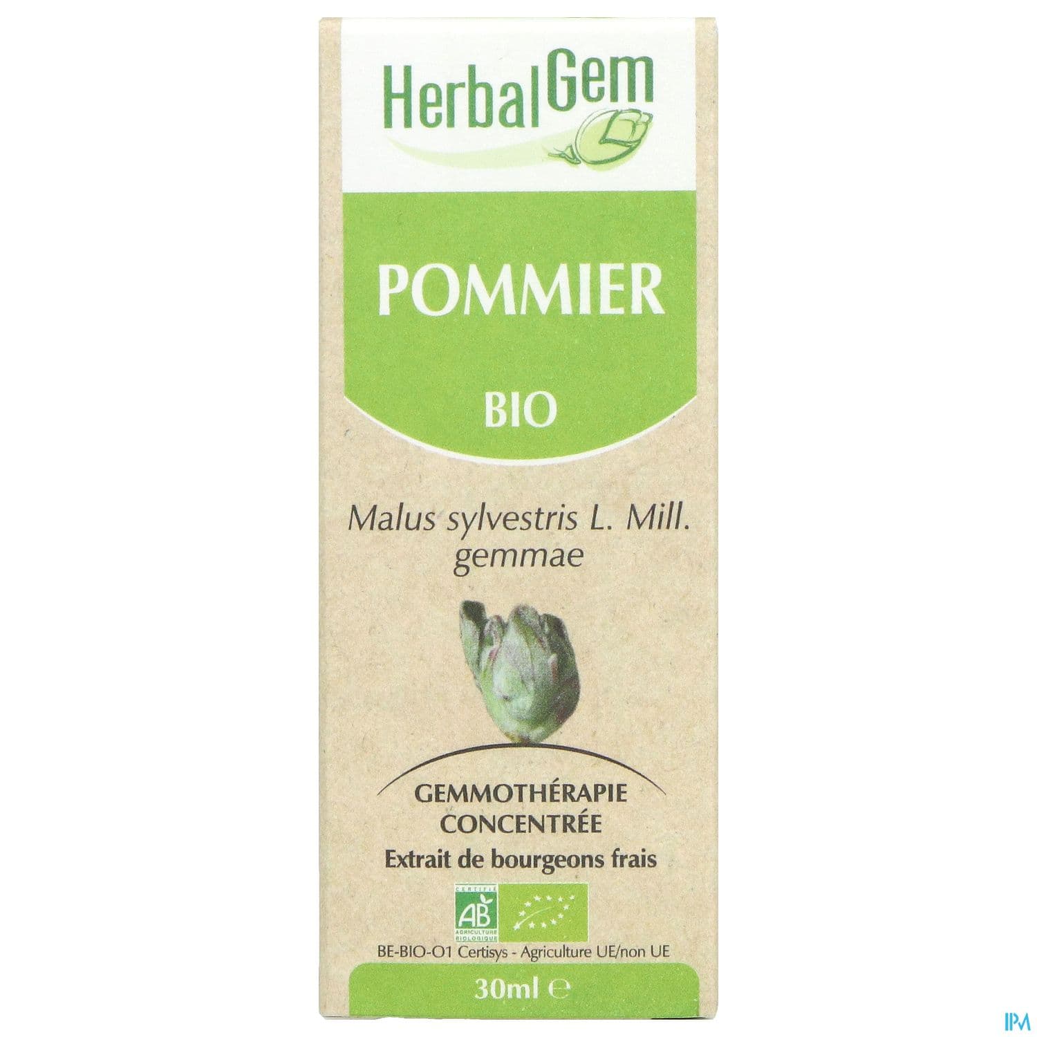 Herbalgem Pommier Bourgeon Macerat Glycer Bio 30ml