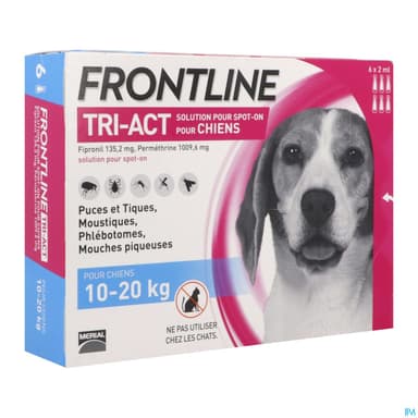 Frontline Tri Act Spot On Chien M Solution X6