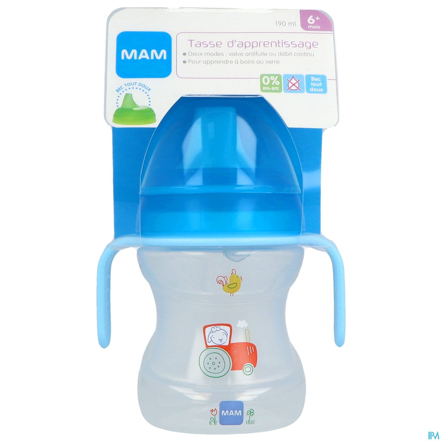 Mam Tasse D'apprentissage 190ml Decoree Bec Evolutif Avec Anse