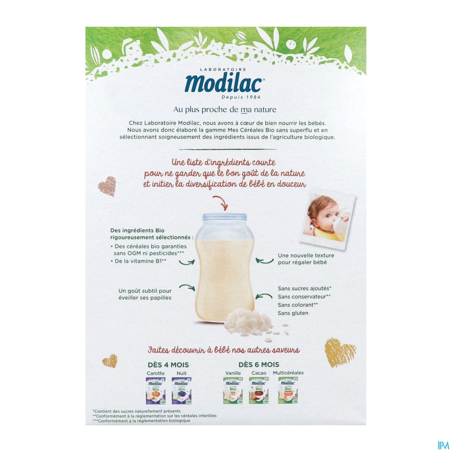 MODILAC CEREALE BIO NATURE 250G