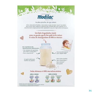 MODILAC CEREALE BIO NATURE 250G