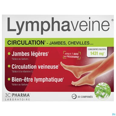 3c Pharma Lymphaveine Comprime 30