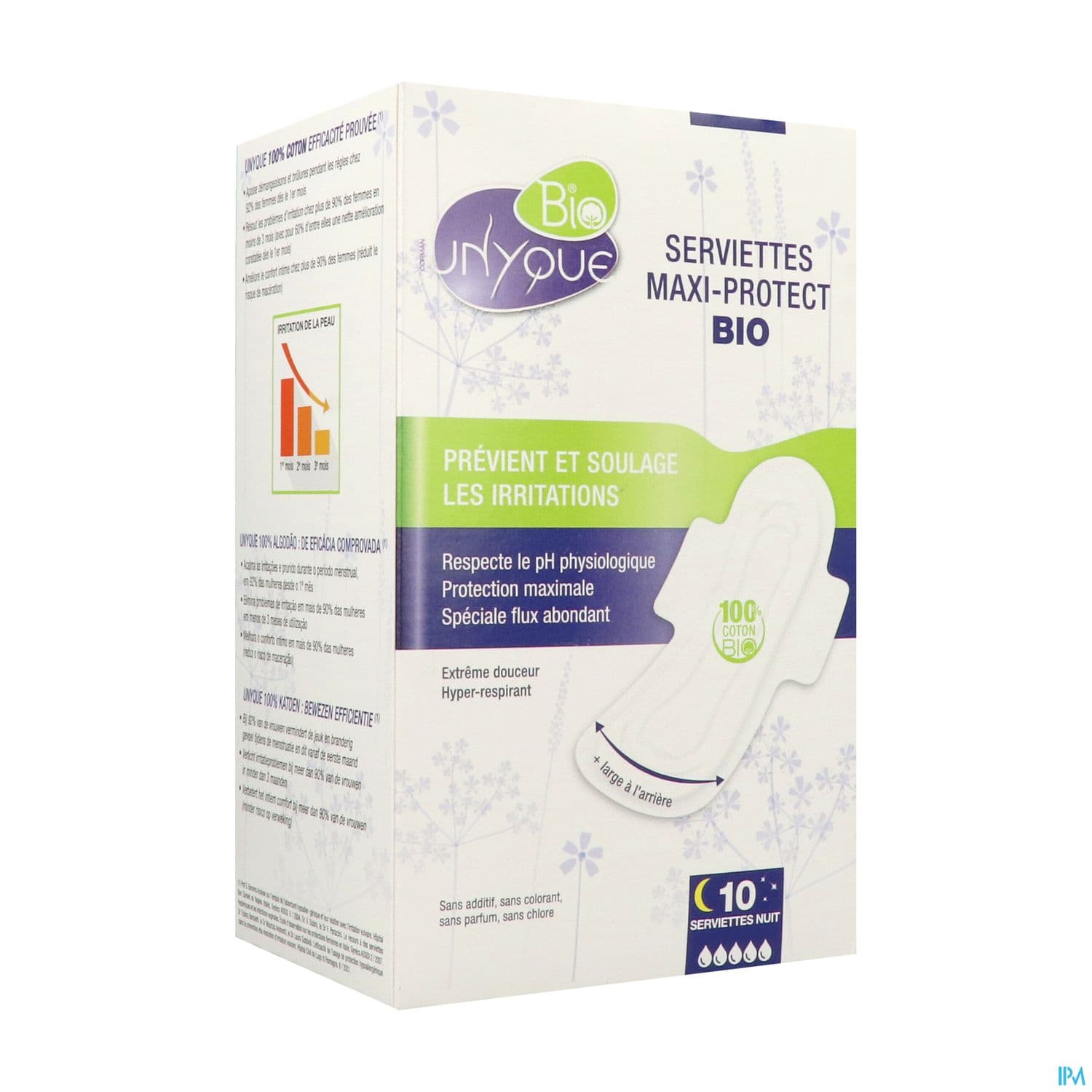 UNYQUE BIO SERV 100%COTON MAXI10