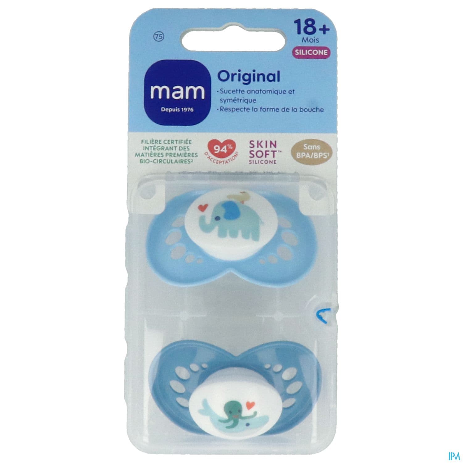 Mam Sucette Original Classique +18m Silicone X2
