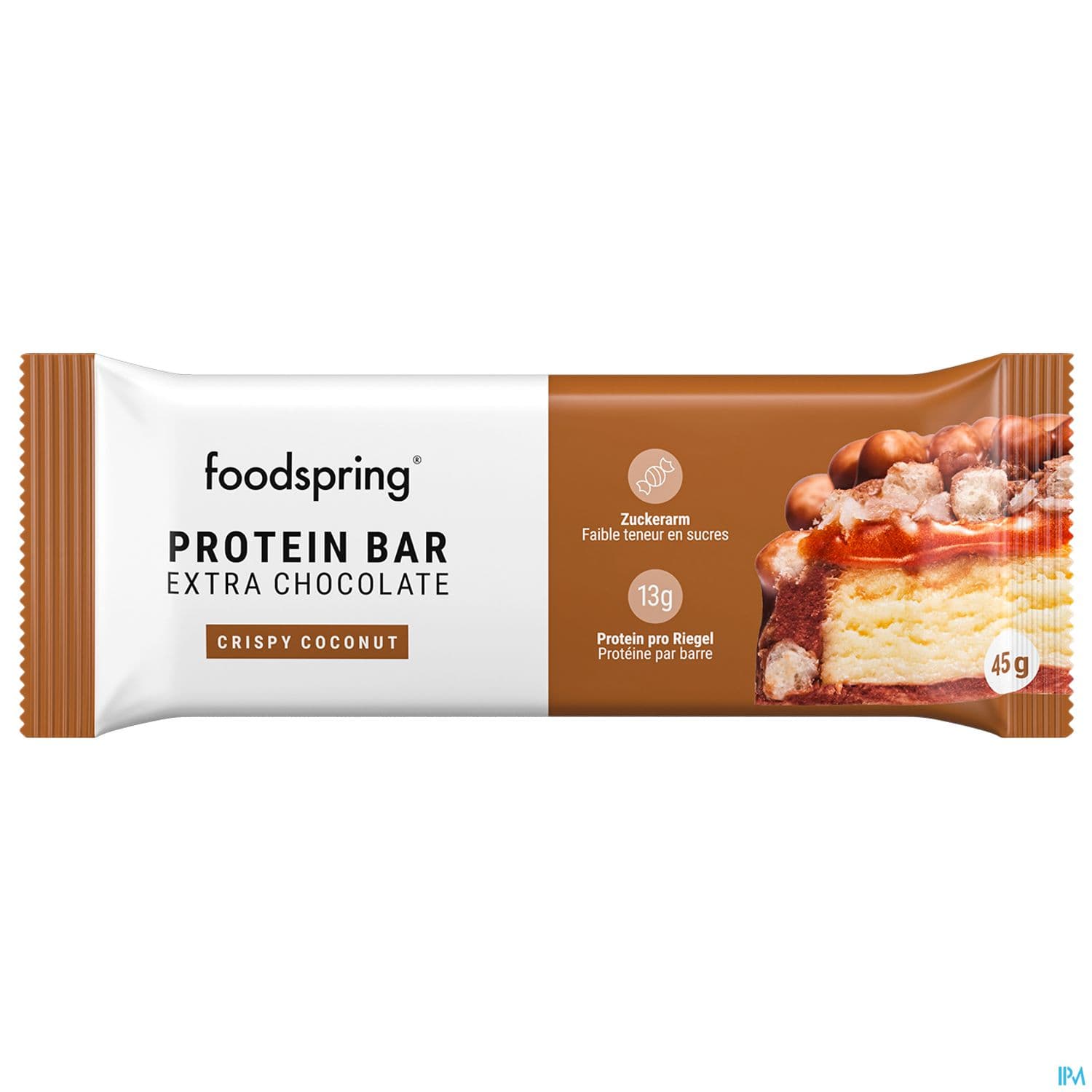 Foodspring Protein Bar Extra Chocolate Crispy Coconut 45g