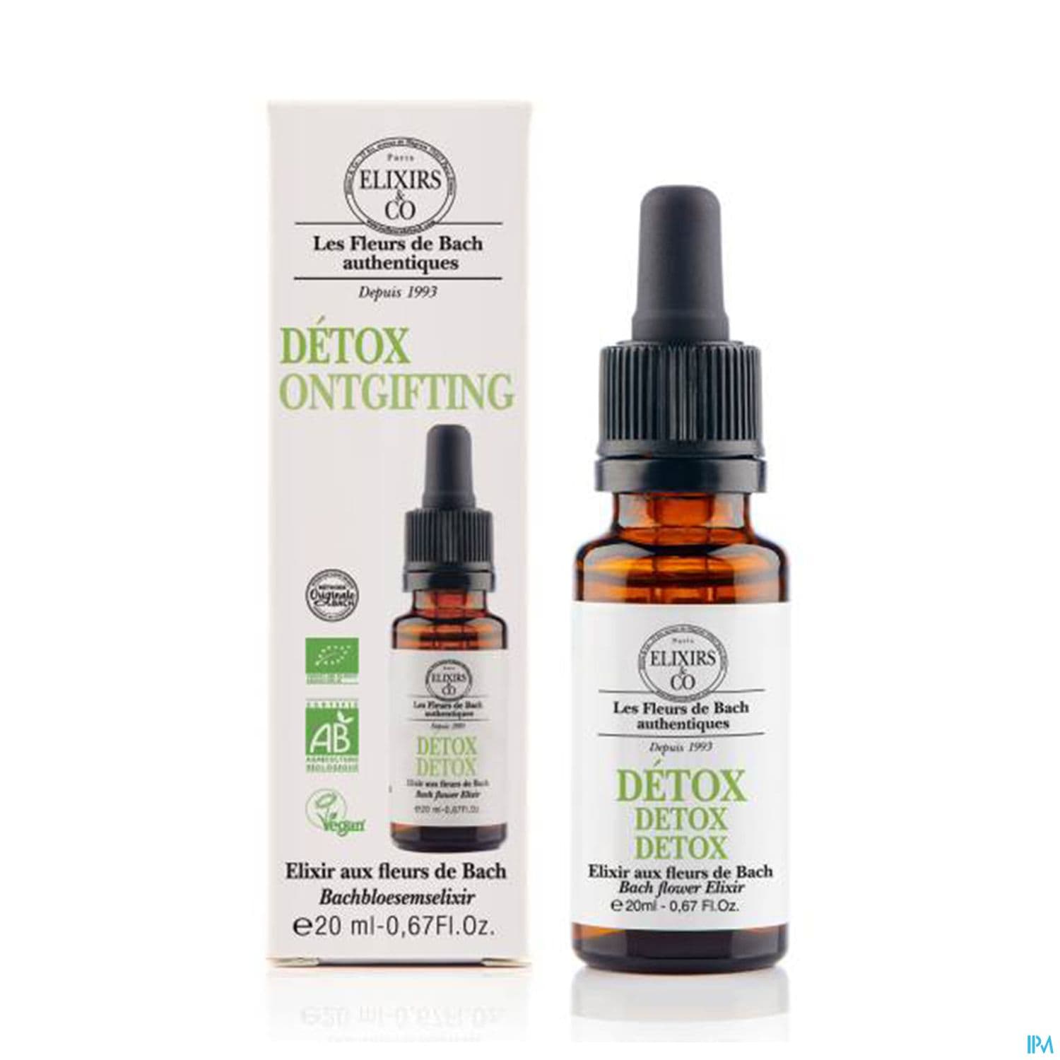Elixirs Co Les Fleurs De Bach Detox Bio Gouttes 20ml