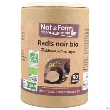 Nat Et Form Ecoresponsable Radis Noir Bio Gelule Vegetale 90