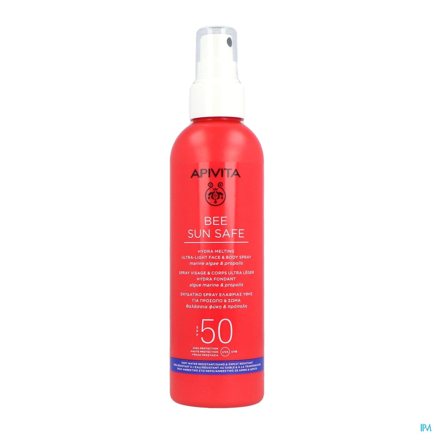 Apivita Bee Sun Safe Spf50 Spray Visage Et Corps Ultra Leger Hydra Fondant 200ml