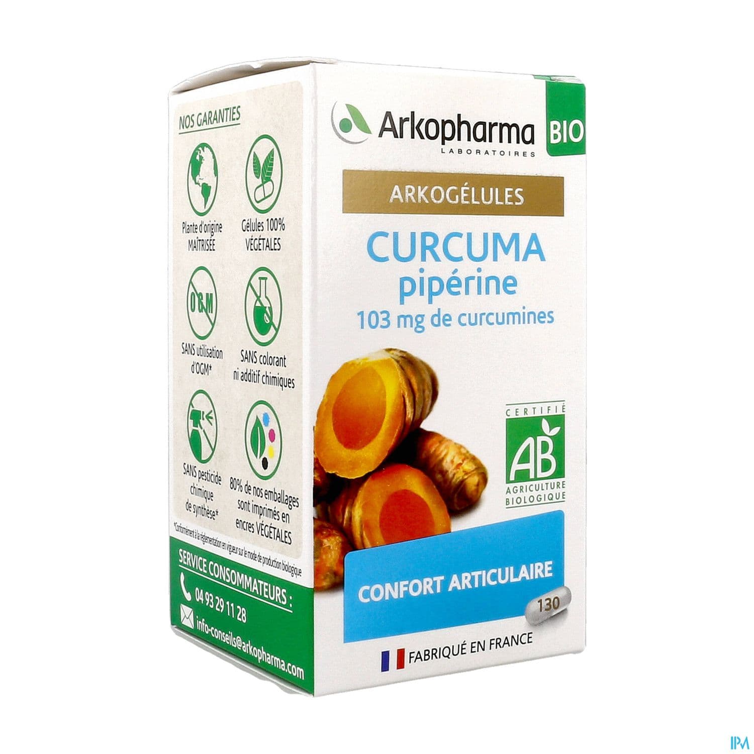 ARKOGELULES CURCUMA + PIPERINE GEL FL/150
