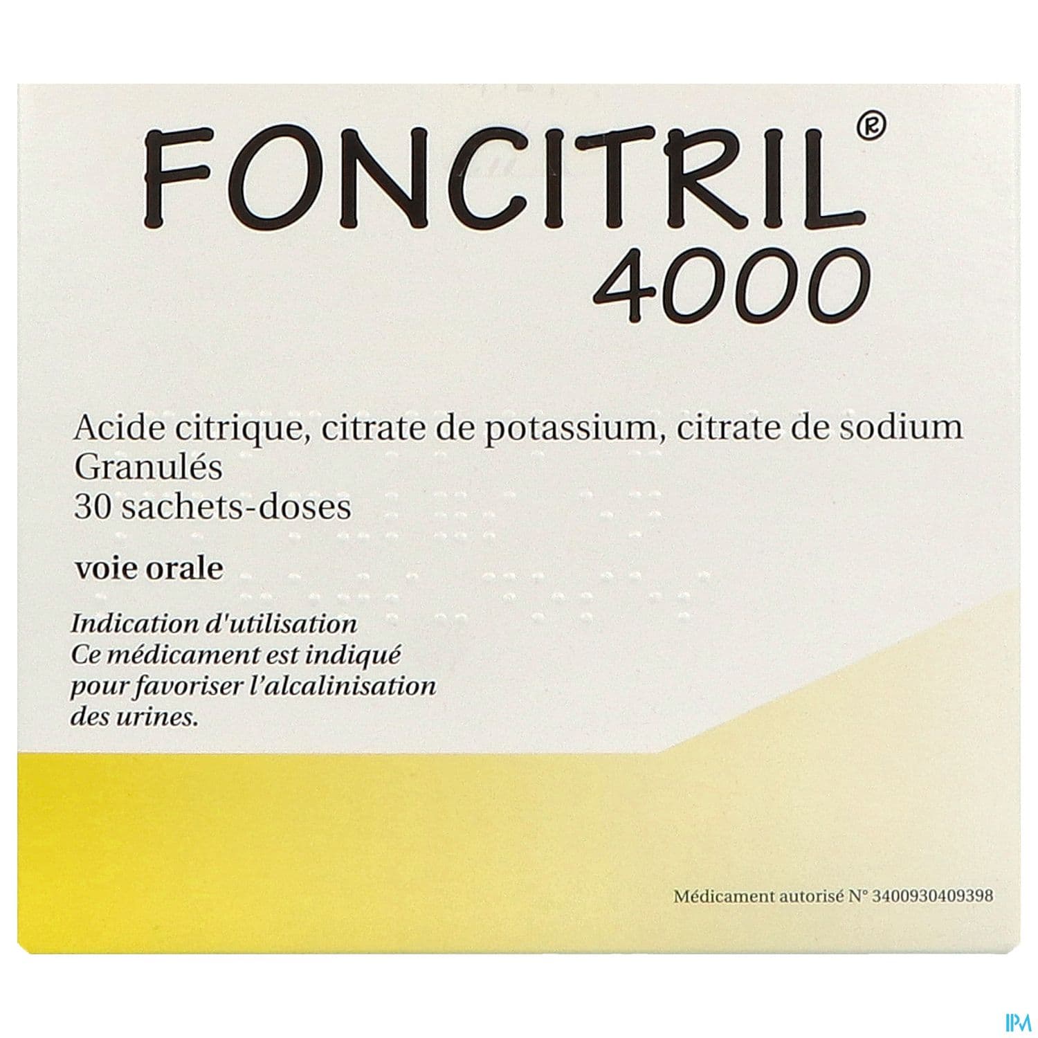 FONCITRIL 4 000 SACHET 30