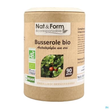 Nat Et Form Ecoresponsable Busserole Bio Gelule Vegetale 90