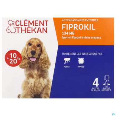 Clement Thekan Fiprokil Spot On Chien 10/20kg X4