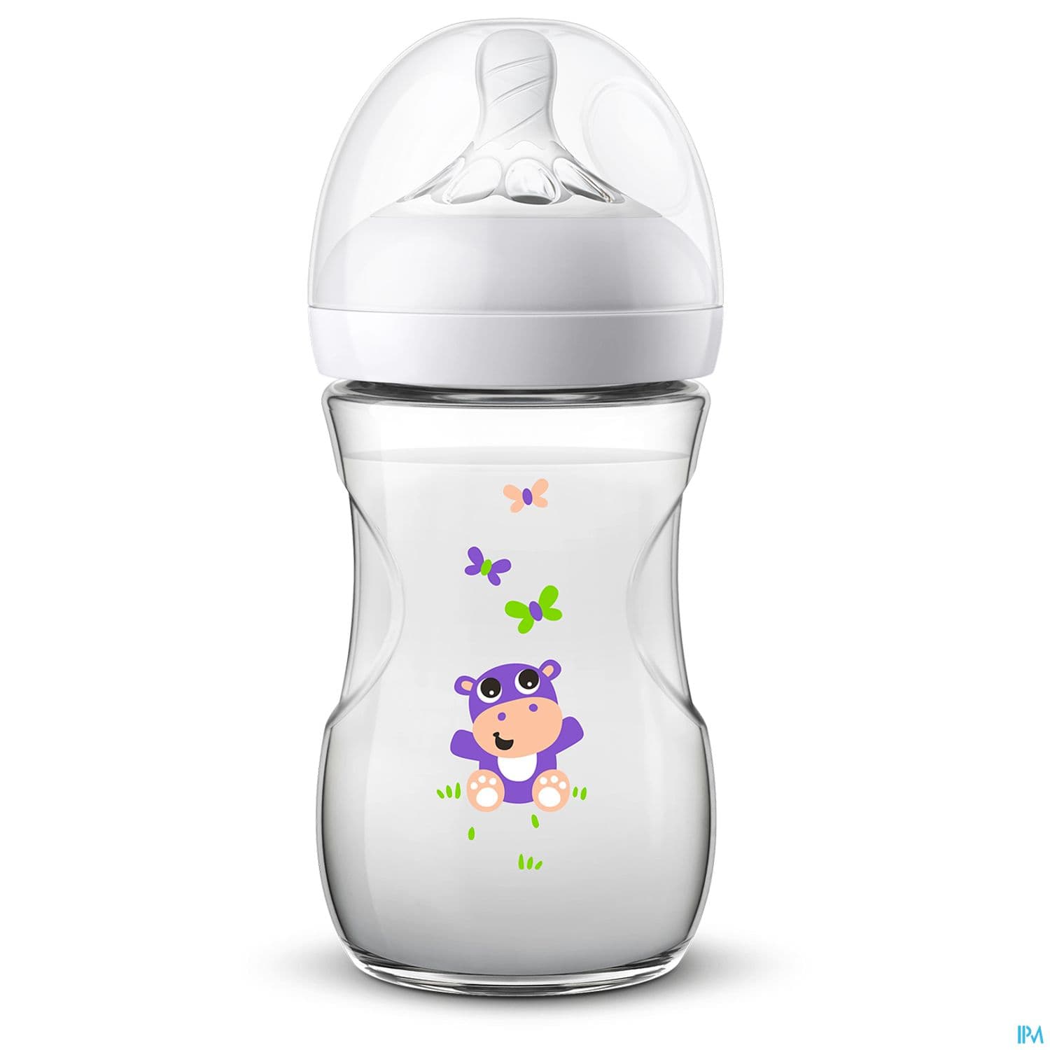 Avent Biberon Natural 2.0 Hippopotame 260ml Scf070/22