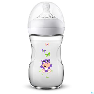 Avent Biberon Natural 2.0 Hippopotame 260ml Scf070/22