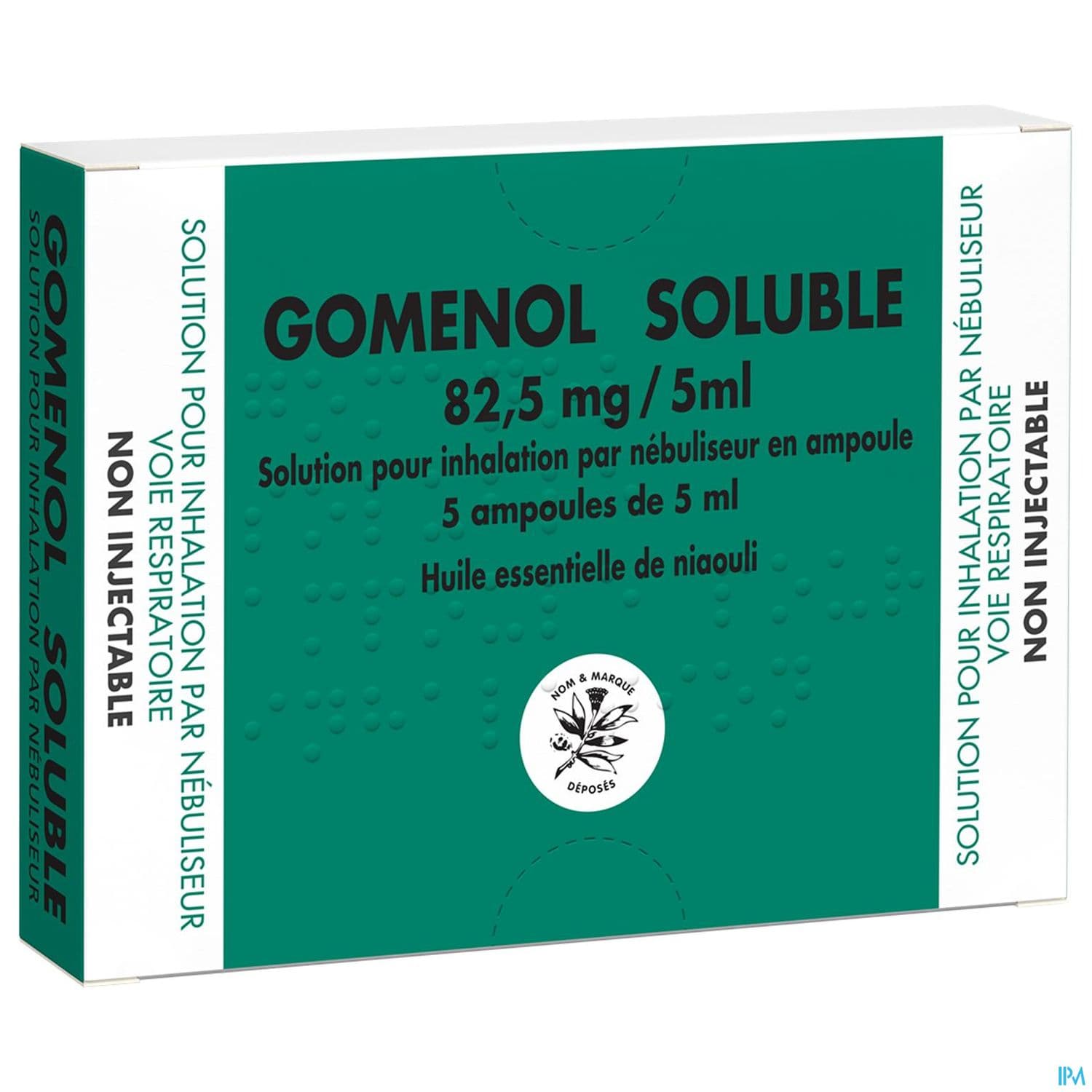 GOMENOL SOLUBLE 82,5MG/5ML AMP 5
