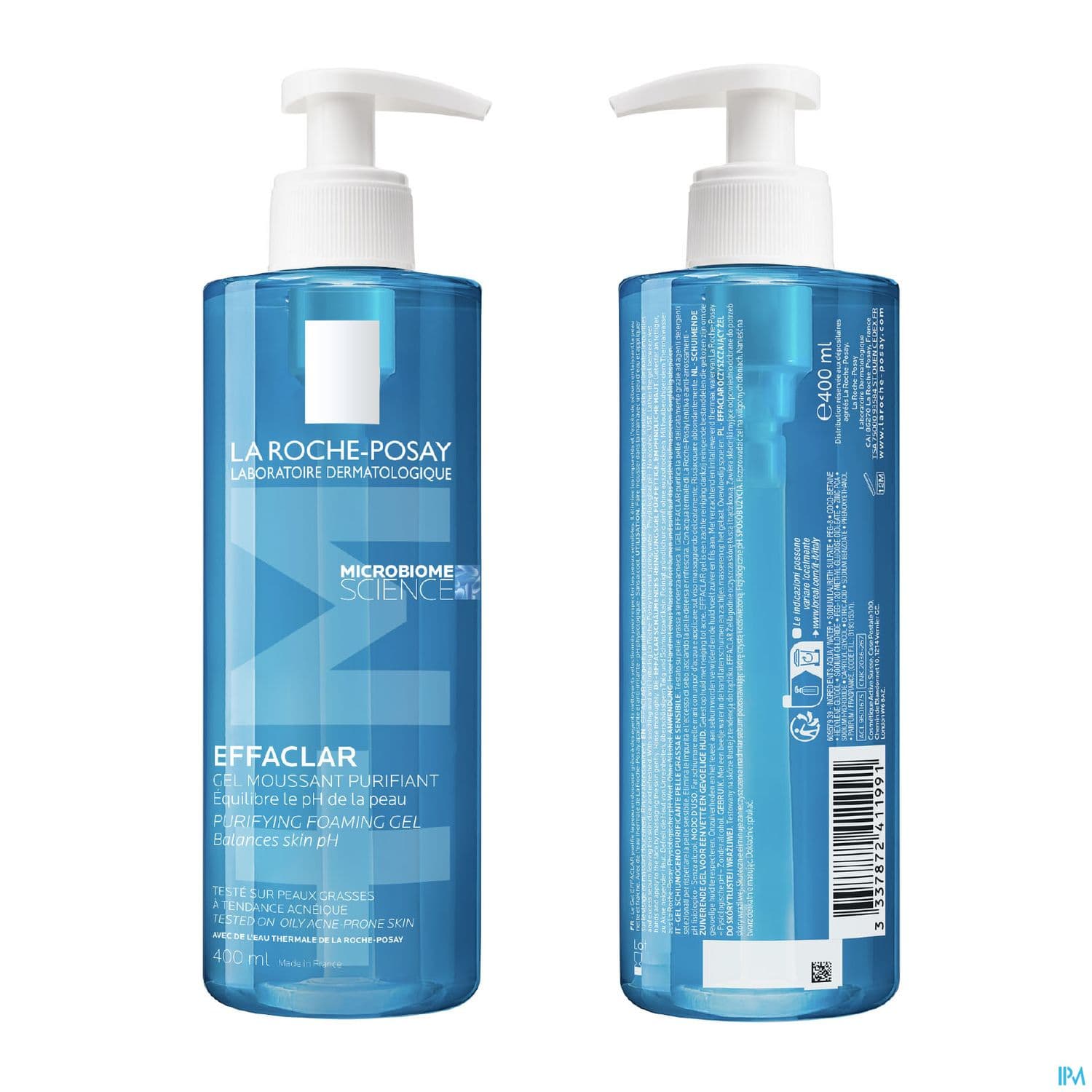 EFFACLAR GEL MOUSS PURIF FL PPE/400ML