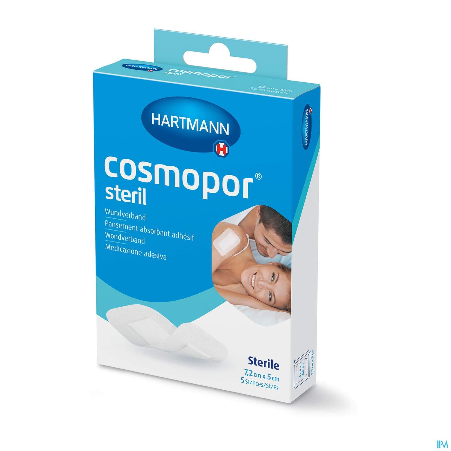 Hartmann Cosmopor Sterile Pansement Adhesif 7cm2 X 5cm 5