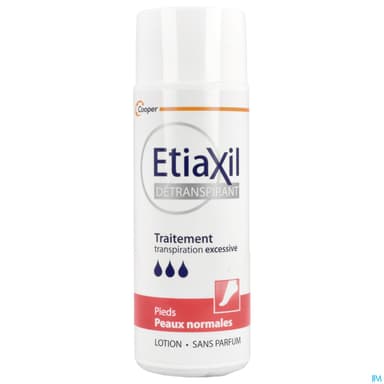 Cooper Etiaxil Detranspirant Pieds Lotion Peaux Normales 100ml