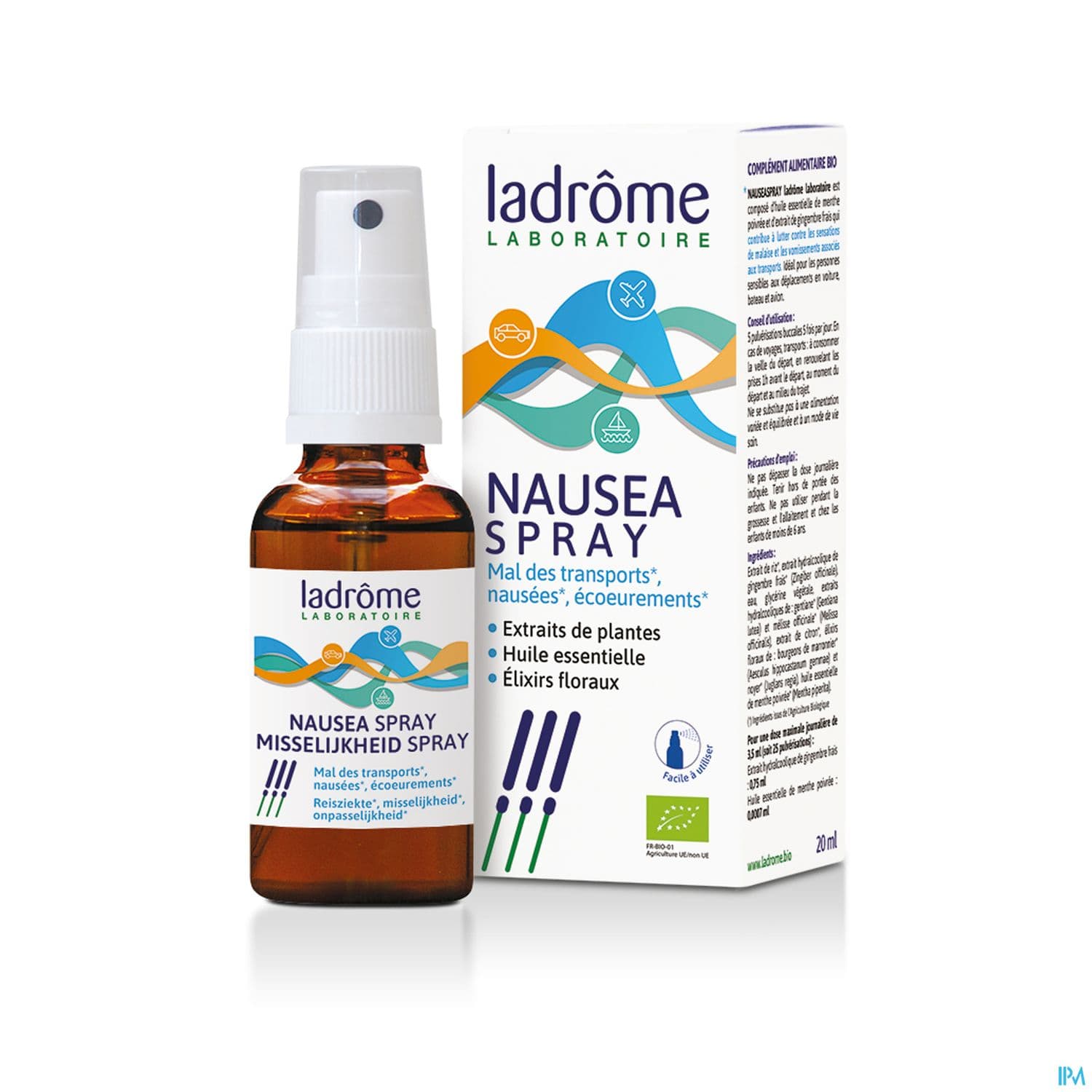 LADROME NAUSEASPRAY MAL TRANSP20ML