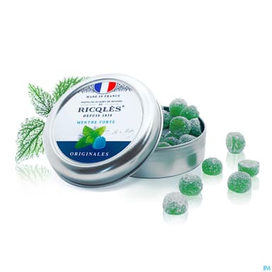Ricqles Pastille Menthe Sucre Boite 45g