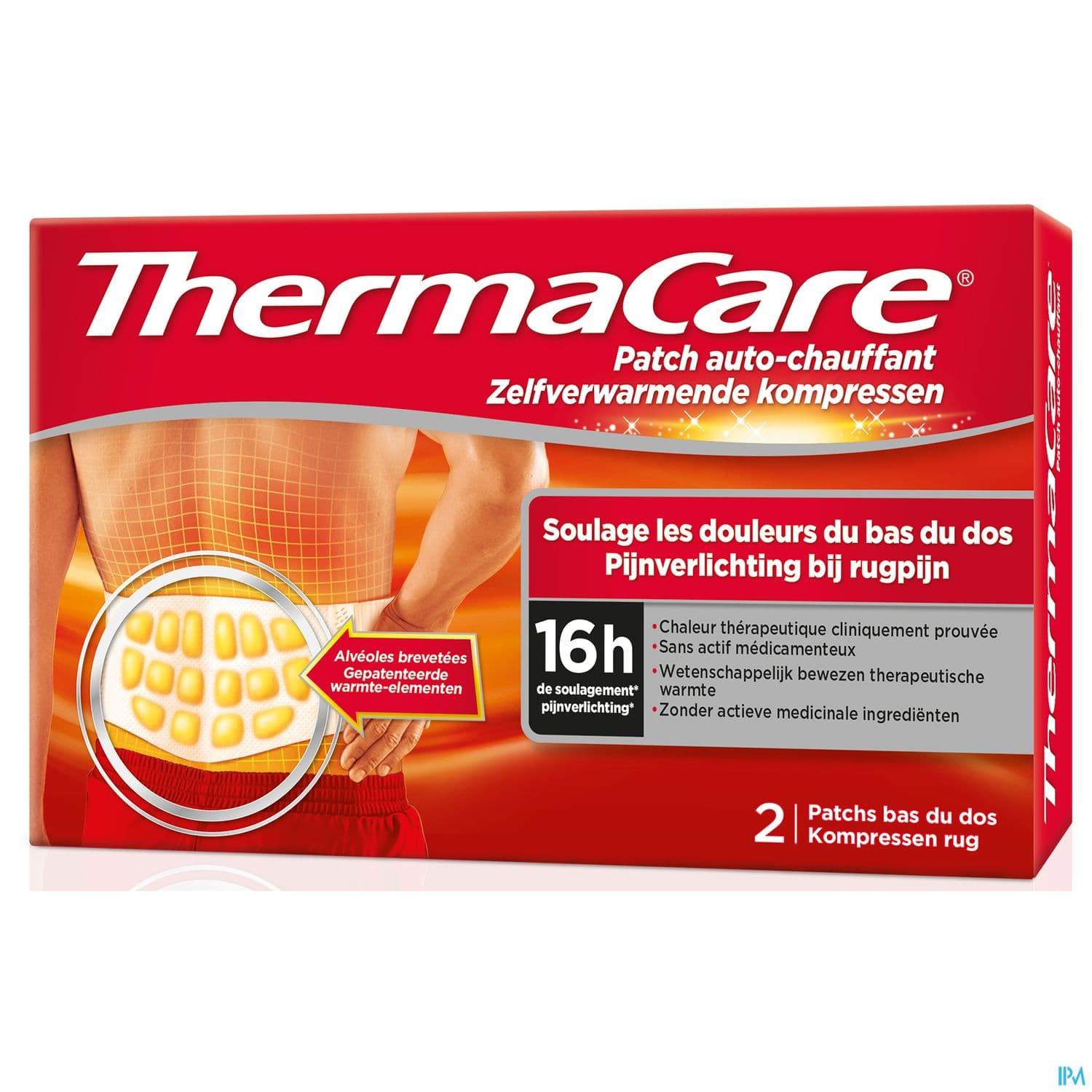Thermacare Patch Chauffant Dos Ceinture Ajustab X2