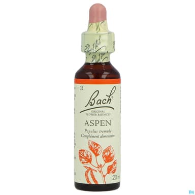 Fleurs De Bach Original 02 Aspen Compte Gouttes 20ml