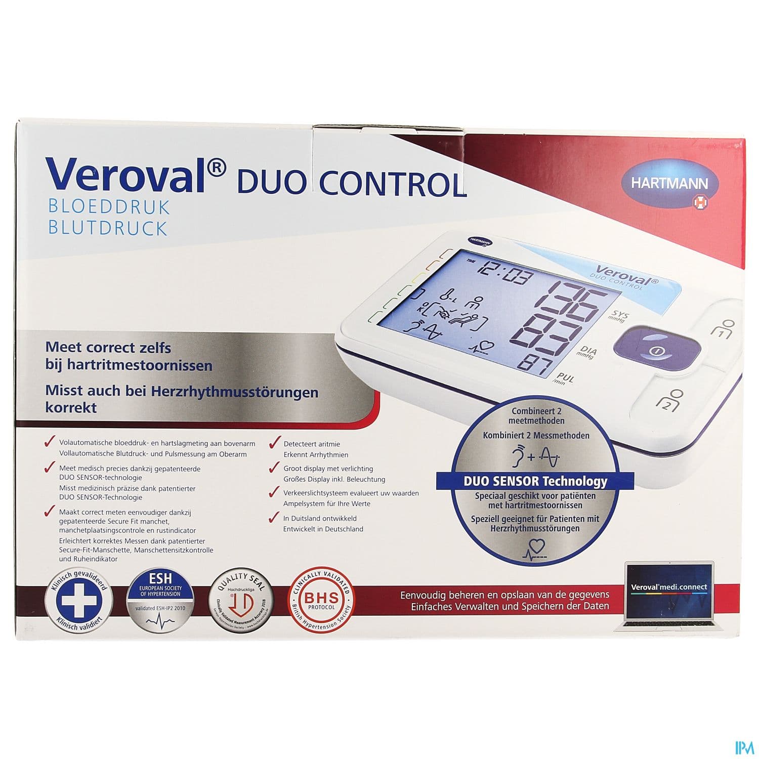 Hartmann Veroval Duo Control Tensiometre Bras l