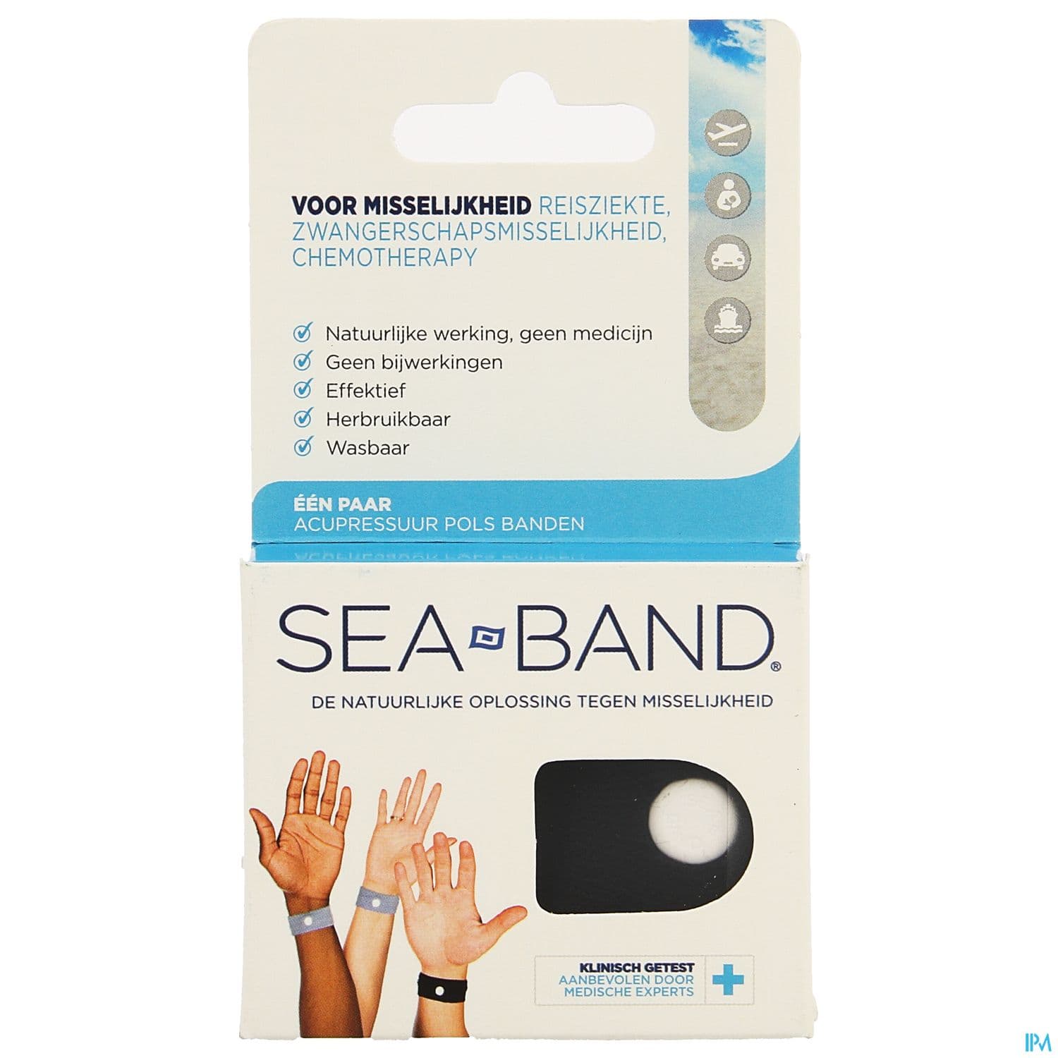 SEA-BAND BRACEL NAUS ADULTE NOIR 2