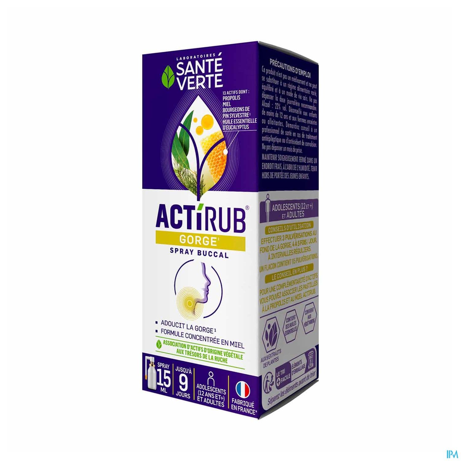 Sante Verte Actirub Spray Buccal 15ml