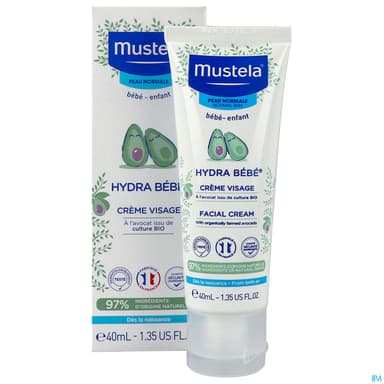 Mustela Bebe Enfant Hydra Bebe Enfant Creme Visage A l Avocat Bio 40ml