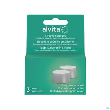 ALVITA BOUCHON OREILLE SILICONE 3P