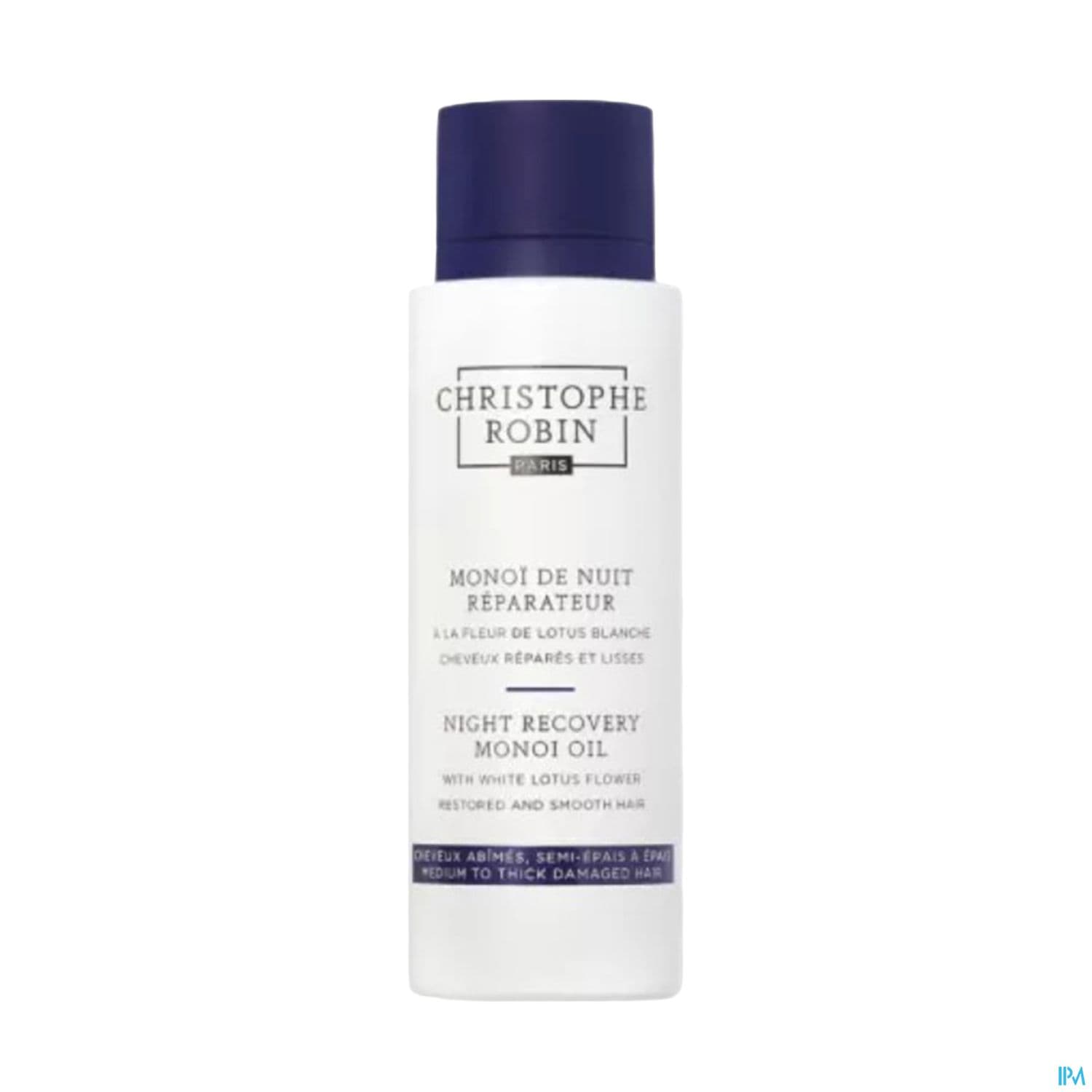 Christophe Robin Monoi De Nuit Reparateur A La Fleurs De Lotus Blanche 96g — Pharmacie Cannes Riviera