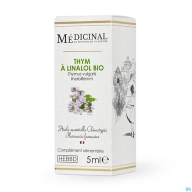 Medicinal Huile Essentielle Thym Linalol Bio 10ml