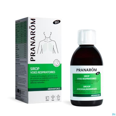 Pranarom Aromaforce Sirop Voies Respiratoires Bio 225ml