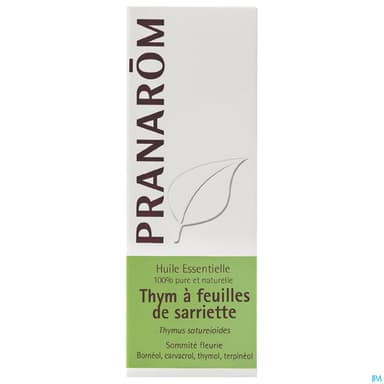 Pranarom Huile Essentielle Thym Feuille Sarriette Sommite Fleurie 10ml