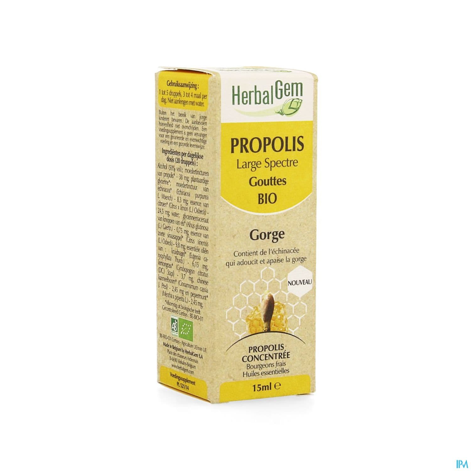 HERBALGEM PROPOLIS BIO GTTE 15ML