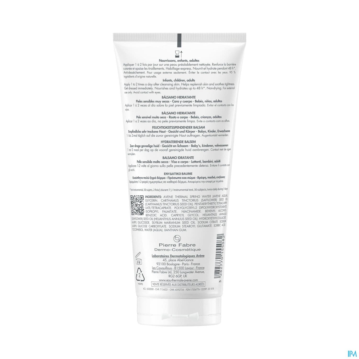 XERACALM NUTRI BAUME HYDRAT 200ML