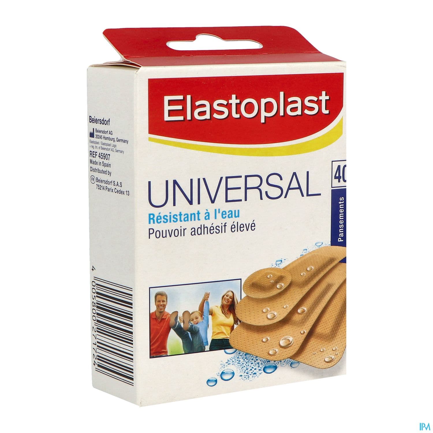 Elastoplast Universel Pansement Plastique 4tailles 40
